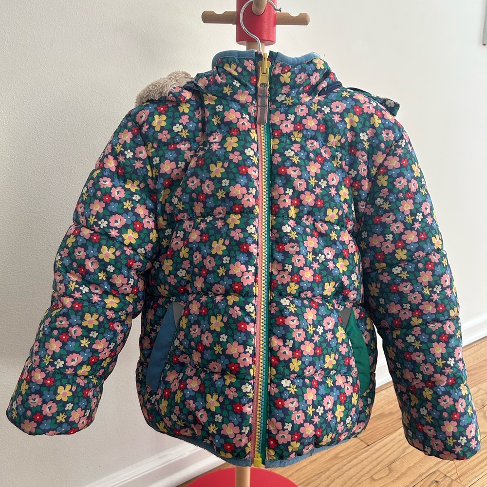 Girls double face coat. Mini Boden. Size 3-4y